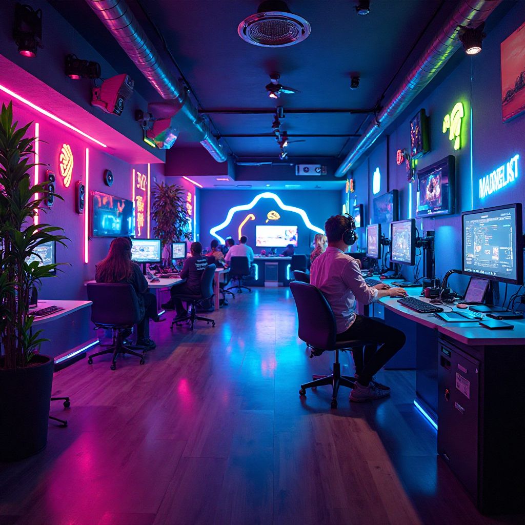 Klub VR z nowoczesnym wyposażeniem